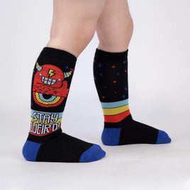 Sock it to Me Stay Weird Toddler Knee High Socks