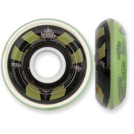 Hyper Wheels Trinity Flex 72mm & 76mm/76a Black Green - Each