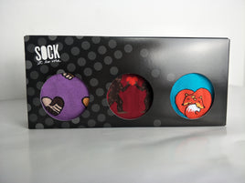 Sock it to Me Box of Love Gift Box Set styles: Hands Across Calves, Sasquatch Valentine, Fox Love Knee High