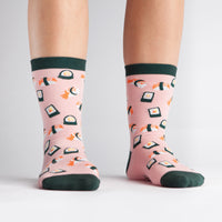 Sock it to Me Womens Sushi Womens Crew Socks