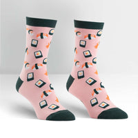 Sock it to Me Womens Sushi Womens Crew Socks