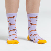 Sock it to Me Hot Dogs Womens Crew Socks