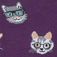 Sock it to Me Smarty Cats Womens Crew Socks