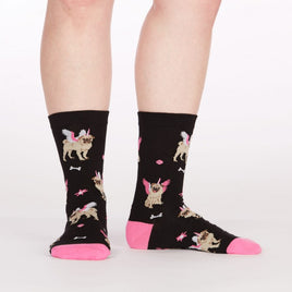 Sock it to Me Pugasus Womens Crew Socks