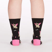 Sock it to Me Pugasus Womens Crew Socks