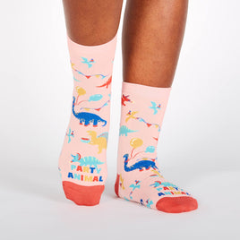 Sock it to Me Party Animal Womens Crew Socks