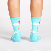 Sock it to Me Pup, Pup and Away Womens Crew Socks