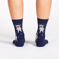 Sock it to Me Pugston, We Have A Problem Womens Crew Socks