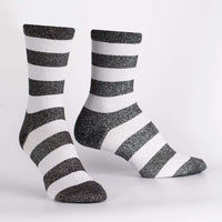 Sock it to Me Puttin' on the Glitz Womens Crew Socks