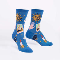 Sock it to Me  It's in the Cards Womens Crew Socks