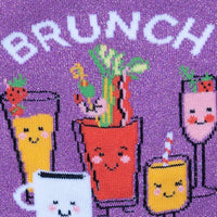 Sock it to Me Brunch Buddies Womens Crew Socks