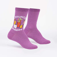 Sock it to Me Brunch Buddies Womens Crew Socks