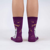 Sock it to Me Llamazing! Womens Crew Socks