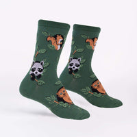 Sock it to Me Woodland Watchers Womens Crew Socks