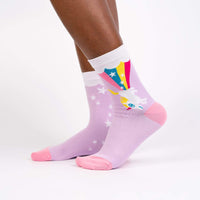 Sock it to Me Rainbow Blast Womens Crew Socks