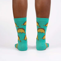 Sock it to Me Tacosaurus Womens Crew Socks