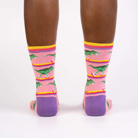 Sock it to Me Rawr-ler Rink Womens Crew Socks