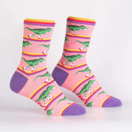 Sock it to Me Rawr-ler Rink Womens Crew Socks