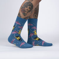 Sock it to Me Petting in the Rain Womens Crew Socks