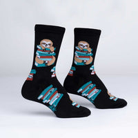 Sock it to Me Study Hall Sloth Womens Crew Socks