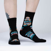 Sock it to Me Study Hall Sloth Womens Crew Socks