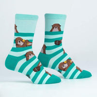 Sock it to Me My Otter Foot Womens Crew Socks