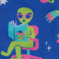 Sock it to Me InterGalactic Reading List Womens Crew Socks