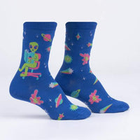 Sock it to Me InterGalactic Reading List Womens Crew Socks