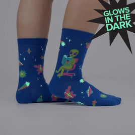 Sock it to Me InterGalactic Reading List Womens Crew Socks