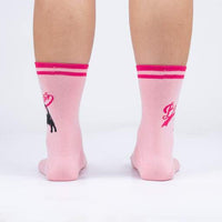 Sock it to Me Bad Ass Cat Womens Crew Socks