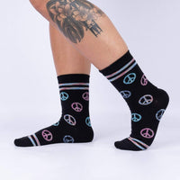 Sock it to Me Peace Of Mind Womens Crew Socks