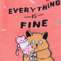 Sock it to Me Everything is Fine Womens Crew Socks