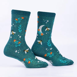 Sock it to Me Bee Dazzling Womens Crew Socks