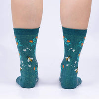 Sock it to Me Bee Dazzling Womens Crew Socks