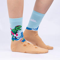 Sock it to Me Dinos Gone Wild Womens Crew Socks