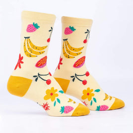 Sock it to Me Fruity Bloom Womens Crew Socks