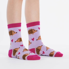 Sock it to Me Hedgehog Heaven Youth Crew Socks