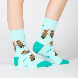 Sock it to Me My Otter Half Junior Crew Socks