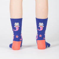 Sock it to Me Purrmaid Junior Crew Socks