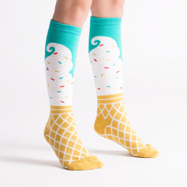 Sock it to Me Ice Cream Dream Youth Knee High Socks