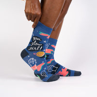 Sock it to Me You Glow Girl Womens Crew Socks