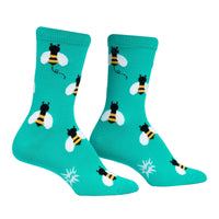 Sock it to Me Bee Happy Womens Crew Socks