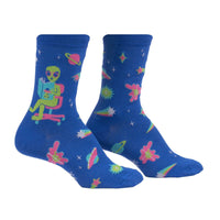 Sock it to Me InterGalactic Reading List Womens Crew Socks