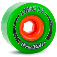 ABEC 11 Wheels Classic Freeride Centre Set 72mm Green 4 Pack