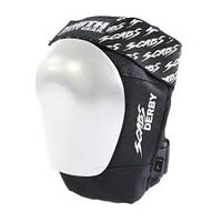 Smith Scabs Derby Knee Pad Black w White Caps