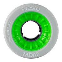 Radar Presto Wheels 59mm Narrow w Black Hub 4 Pack