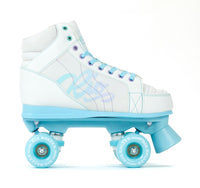 Rio Roller Lumina Roller Skates White Blue + FREE SFR SKATE BAG