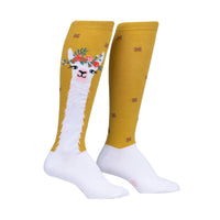 Sock it to Me Llama Queen Knee High Socks